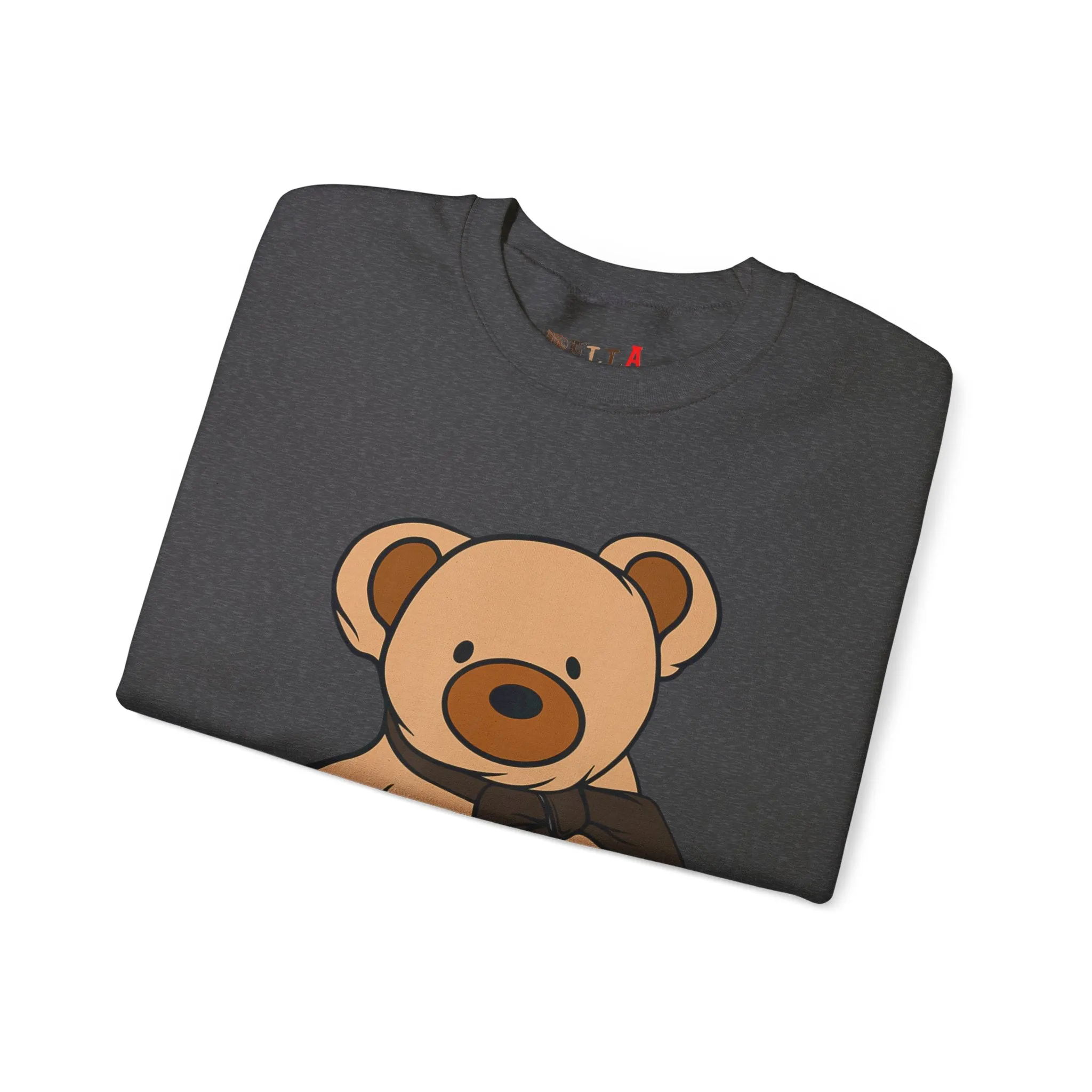Brown Scarf Teddy Bear Sweatshirt
