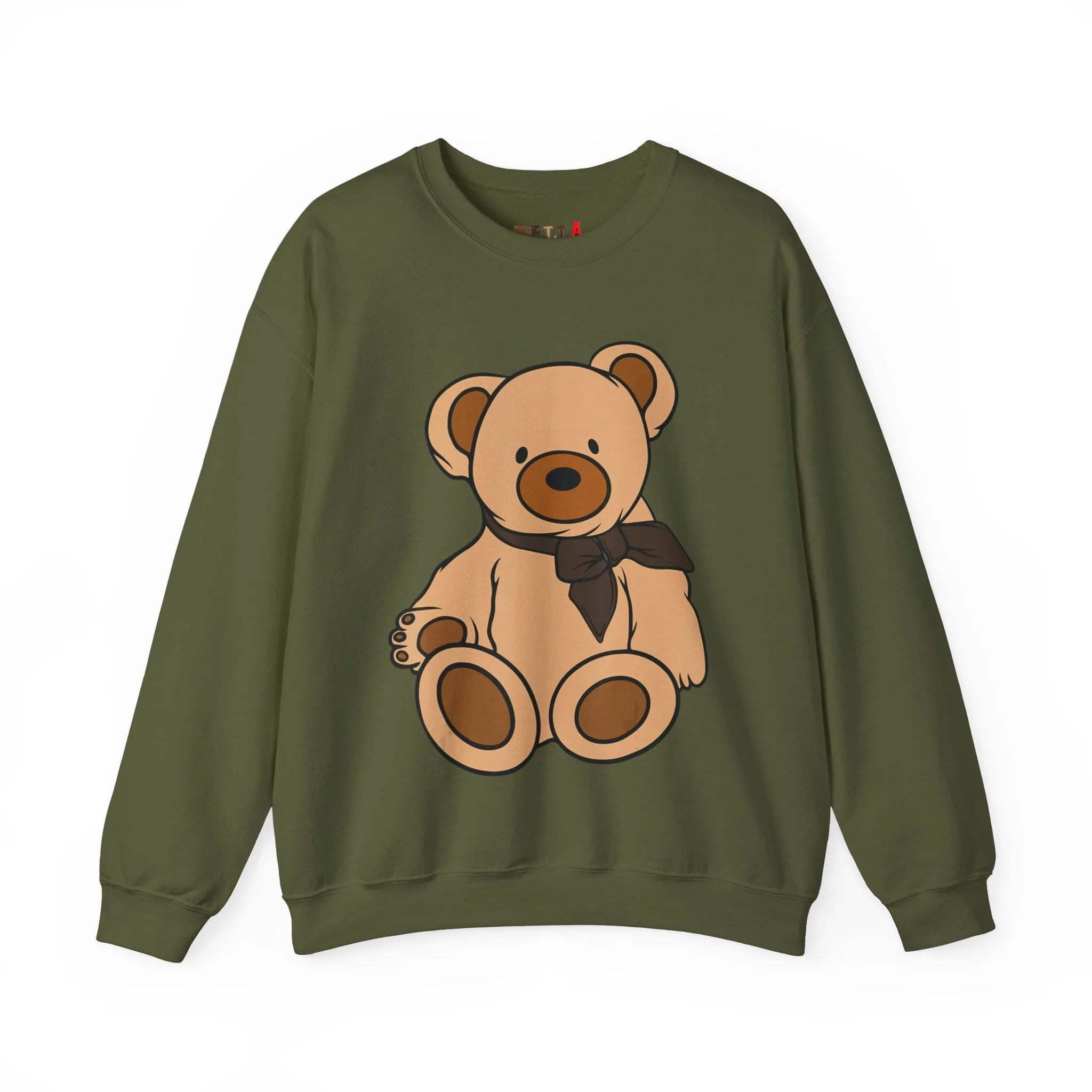 Brown Scarf Teddy Bear Sweatshirt