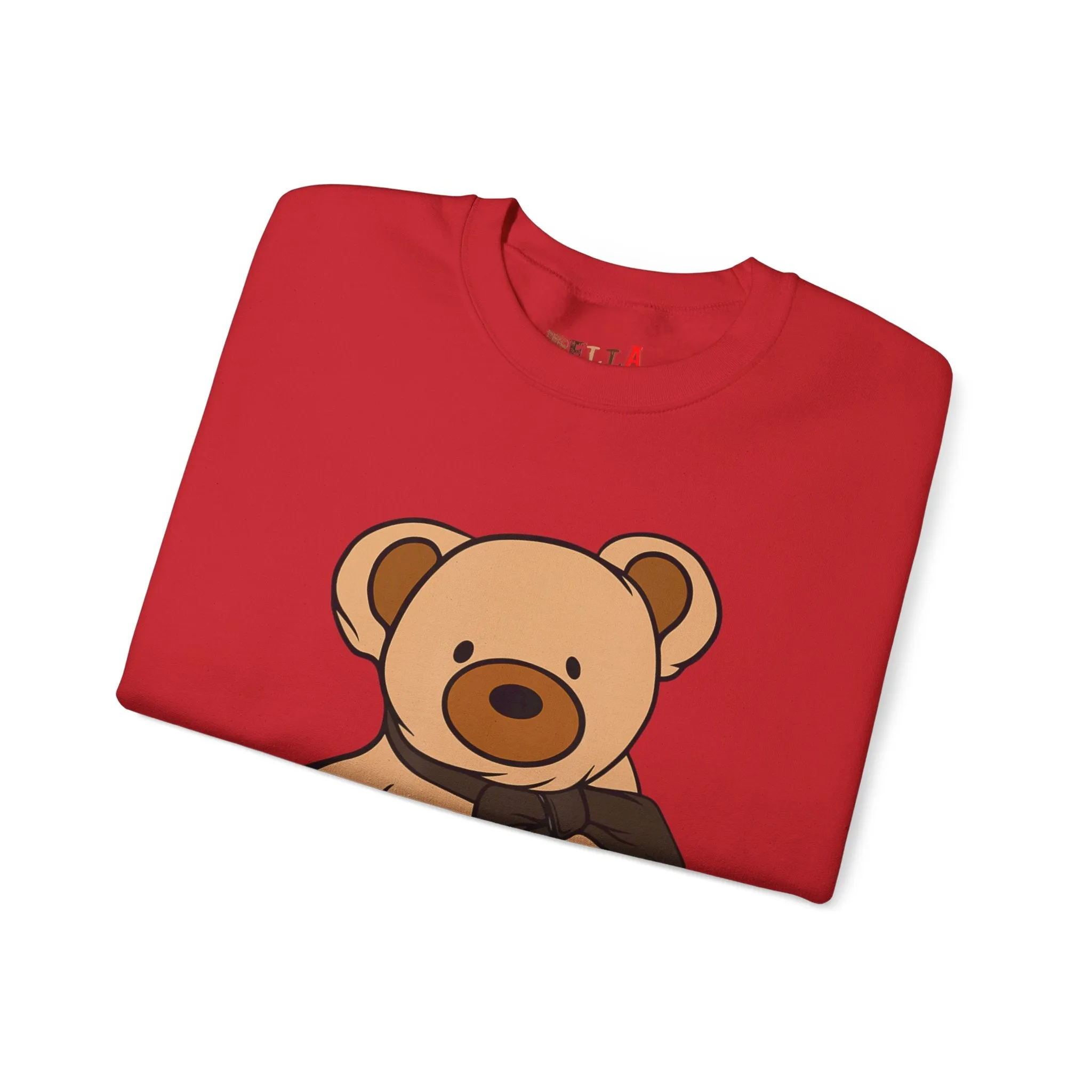 Brown Scarf Teddy Bear Sweatshirt