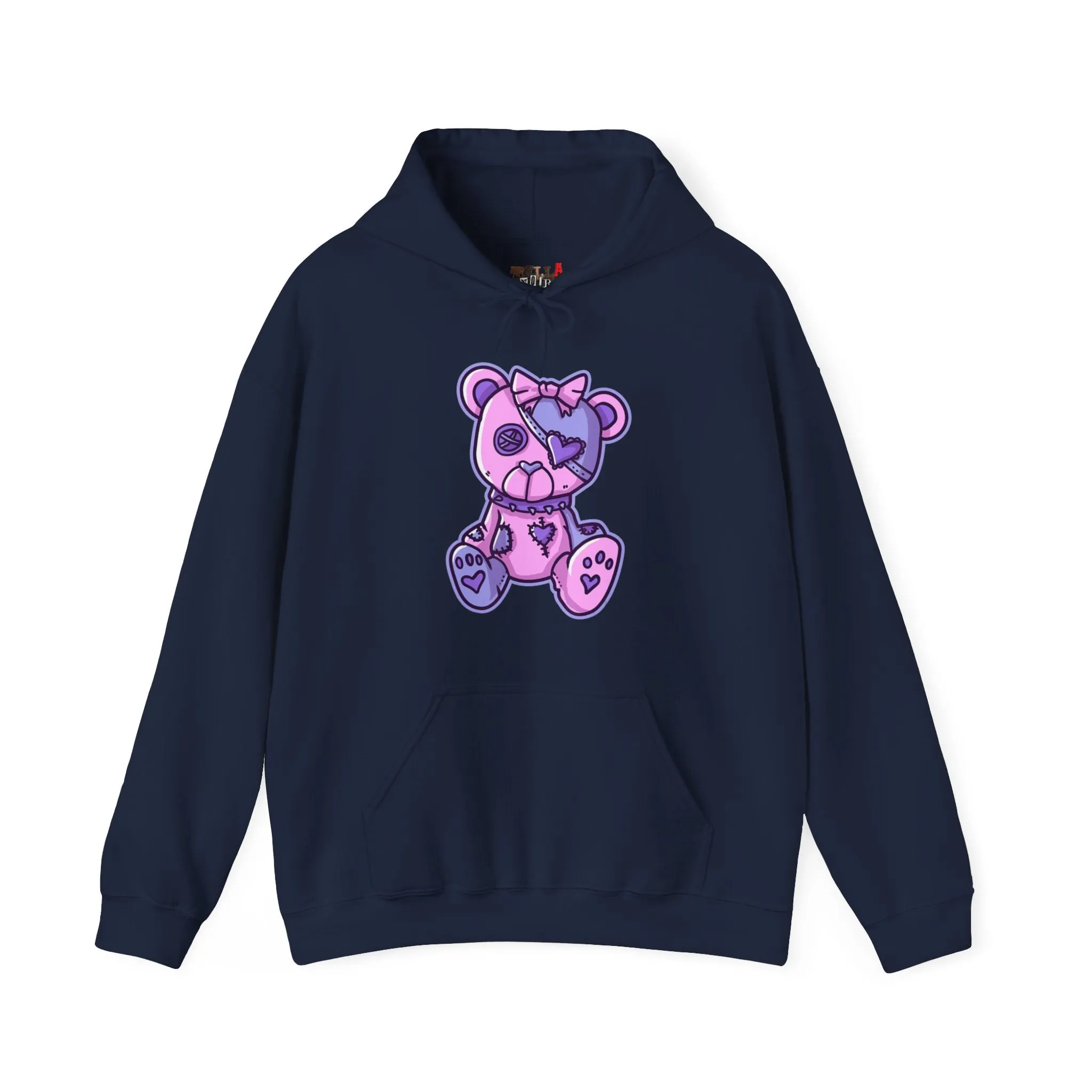 Button Eye Teddy Bear Hoodie