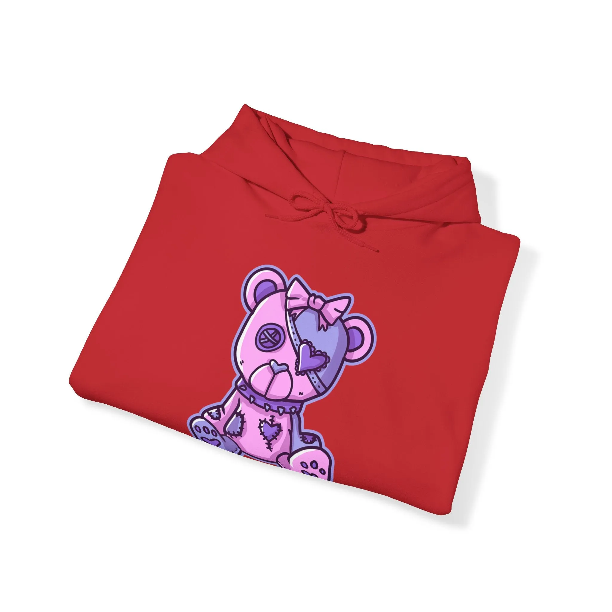Button Eye Teddy Bear Hoodie