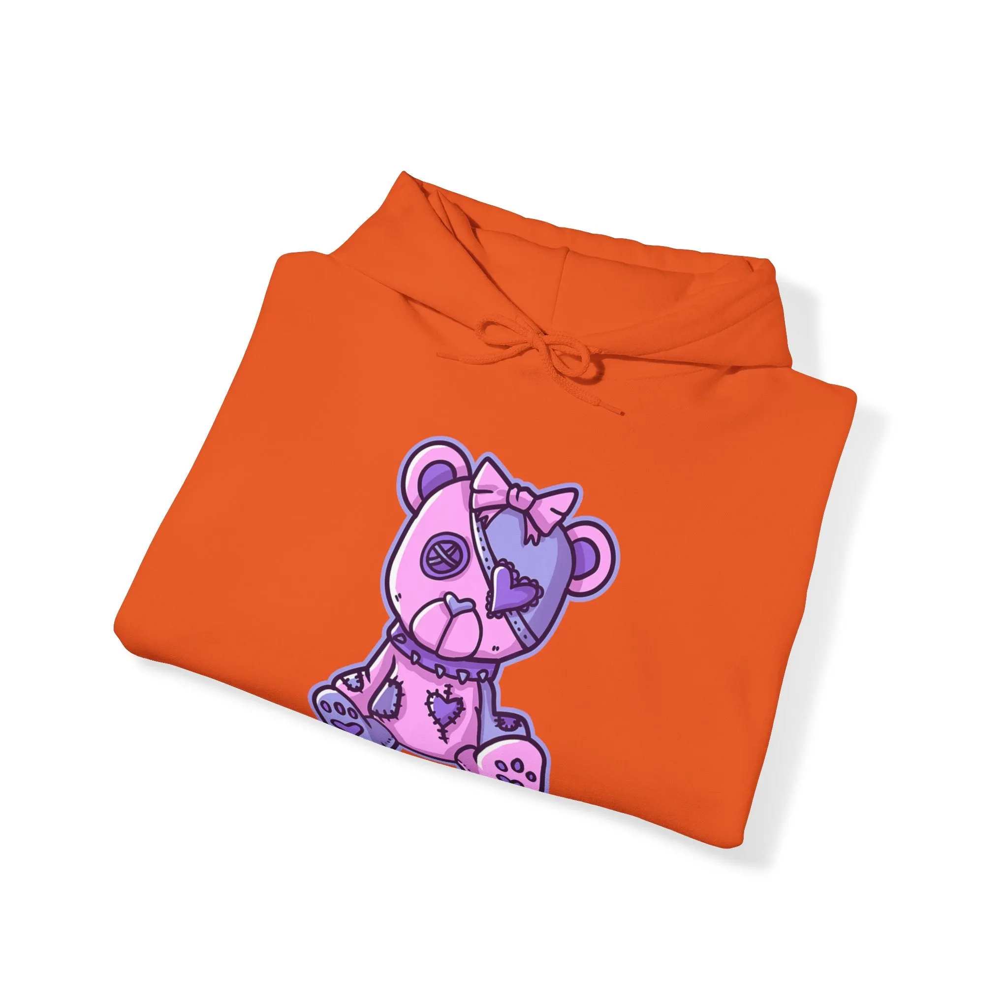 Button Eye Teddy Bear Hoodie