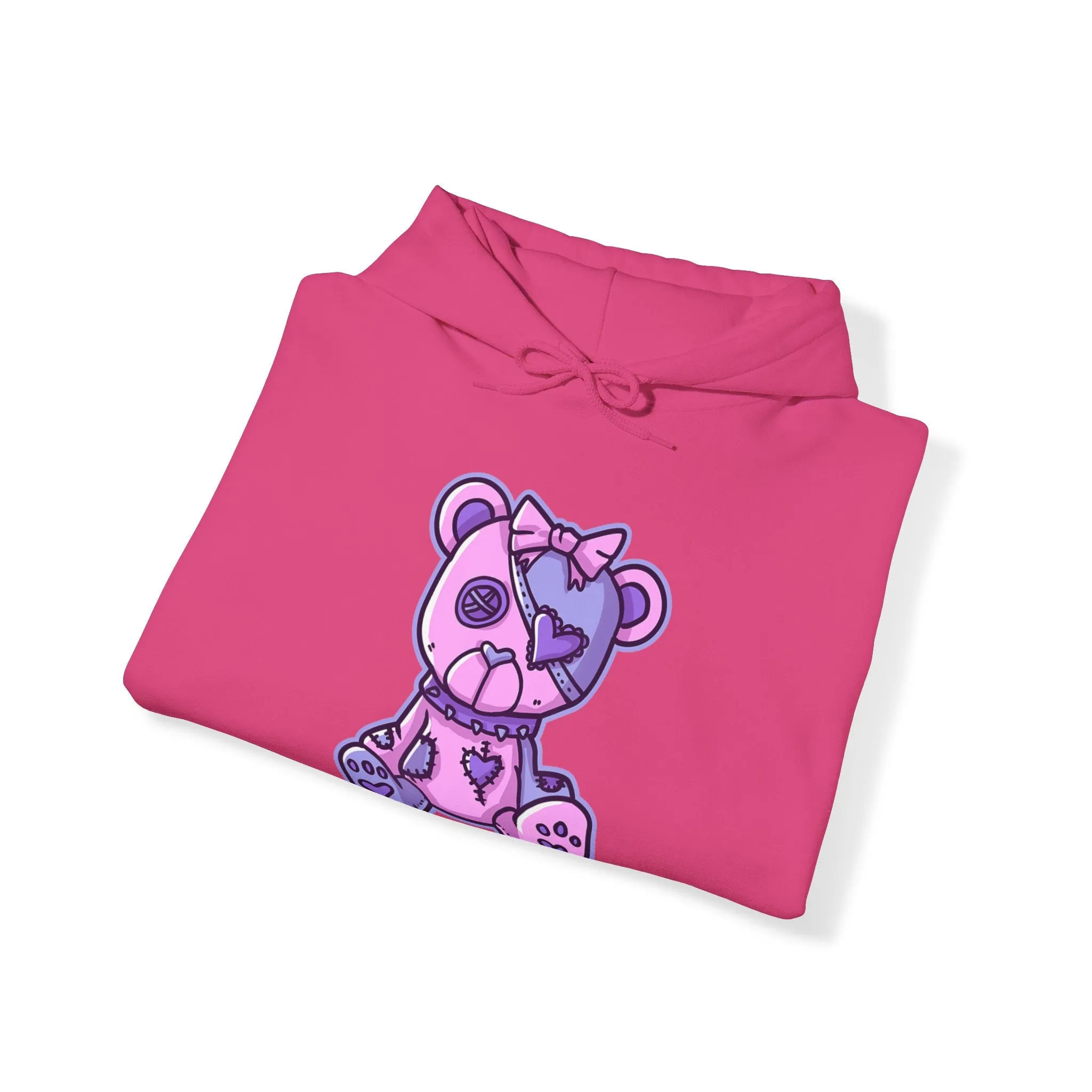 Button Eye Teddy Bear Hoodie