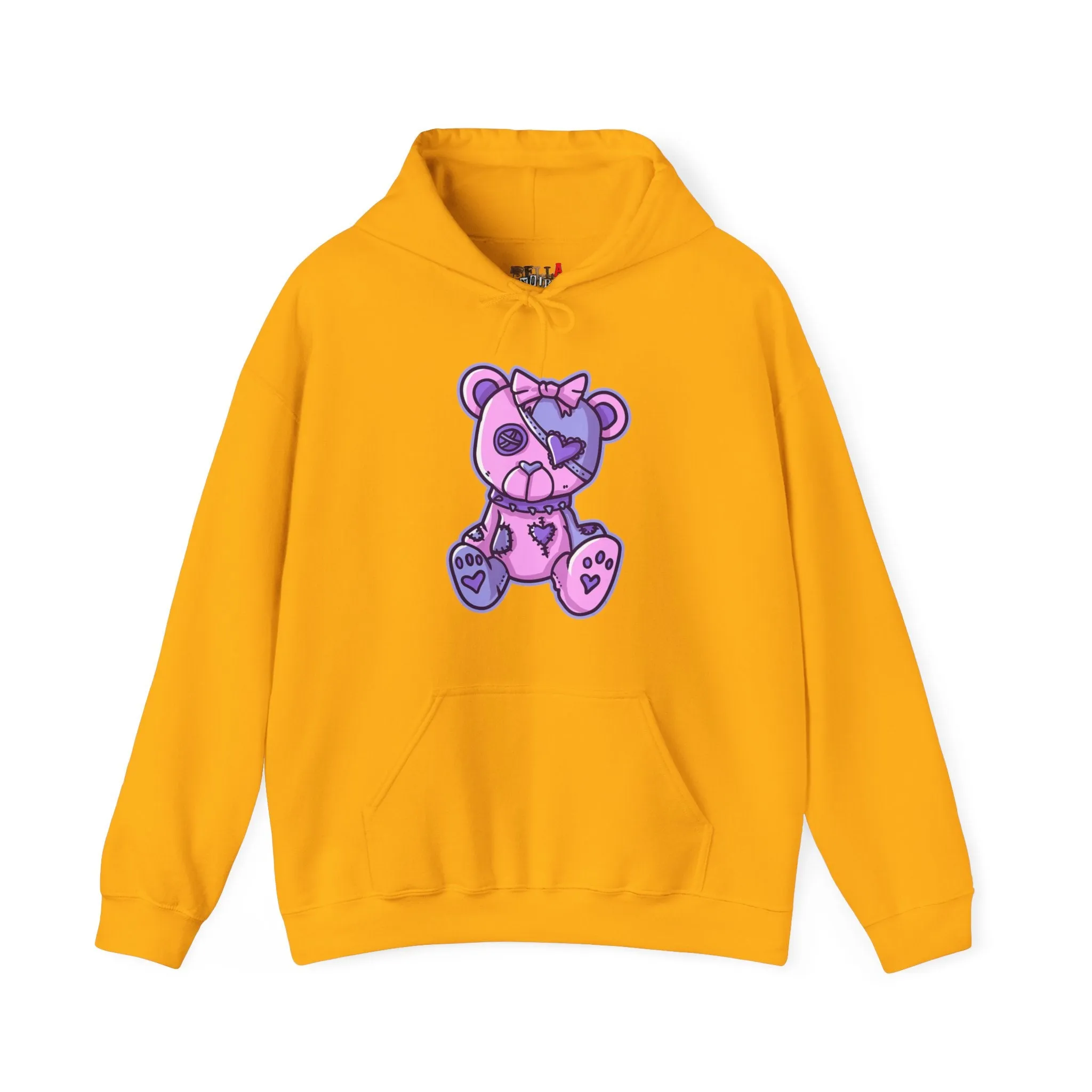 Button Eye Teddy Bear Hoodie
