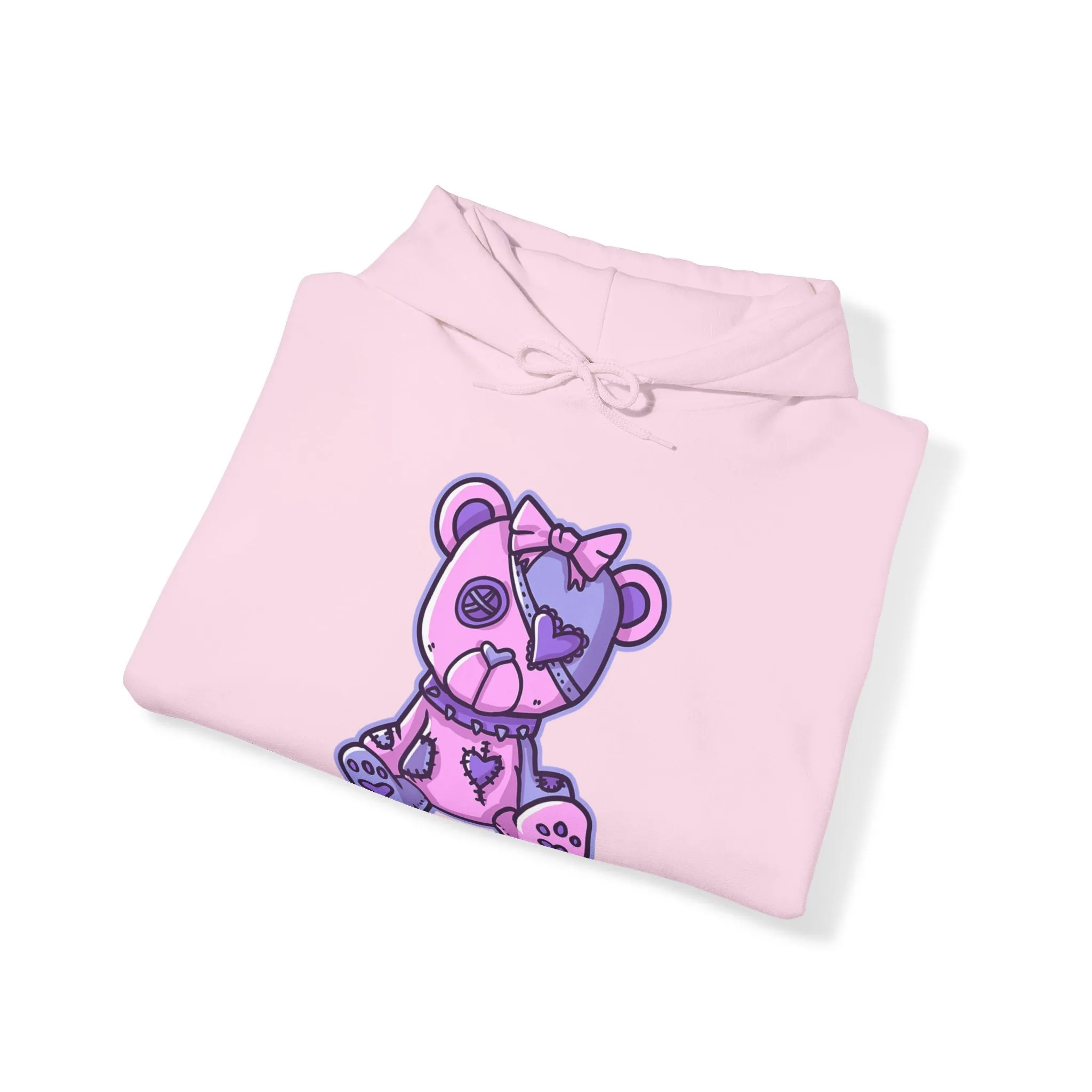 Button Eye Teddy Bear Hoodie