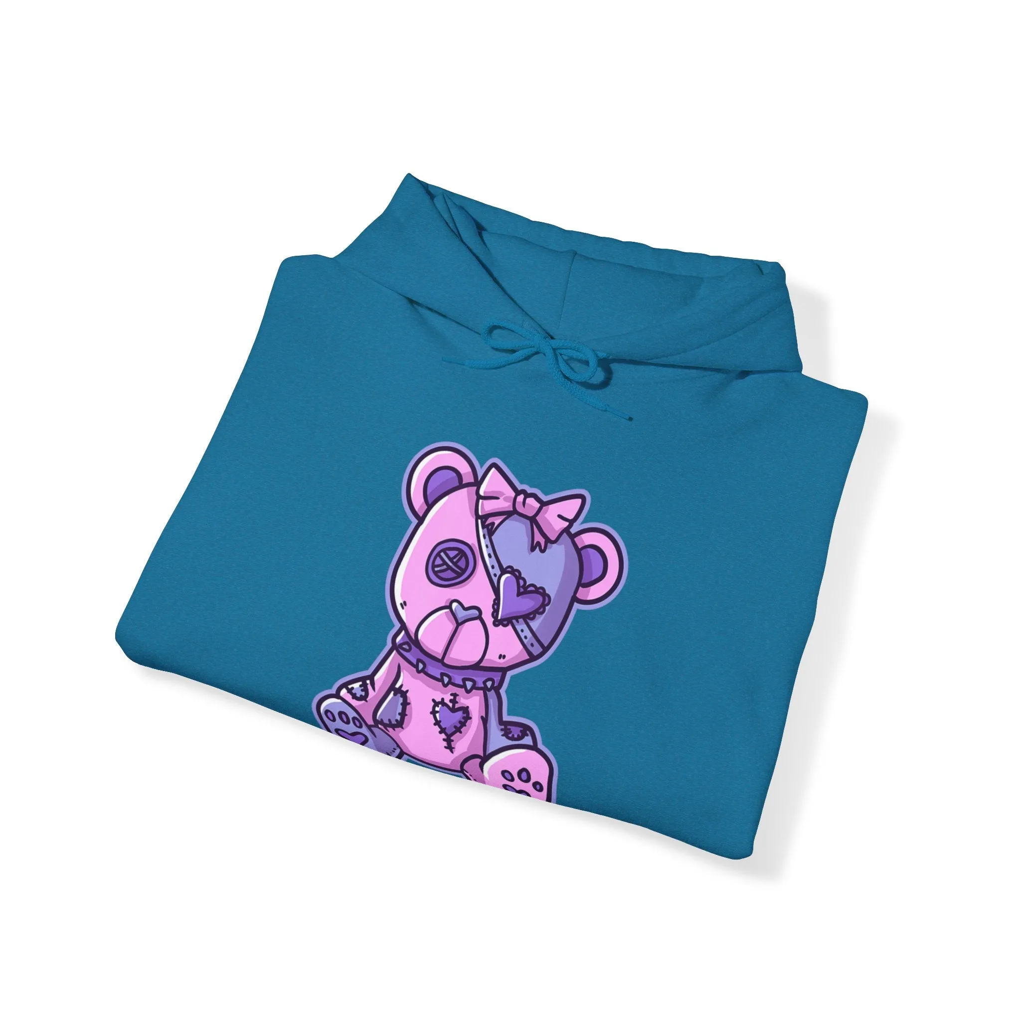Button Eye Teddy Bear Hoodie