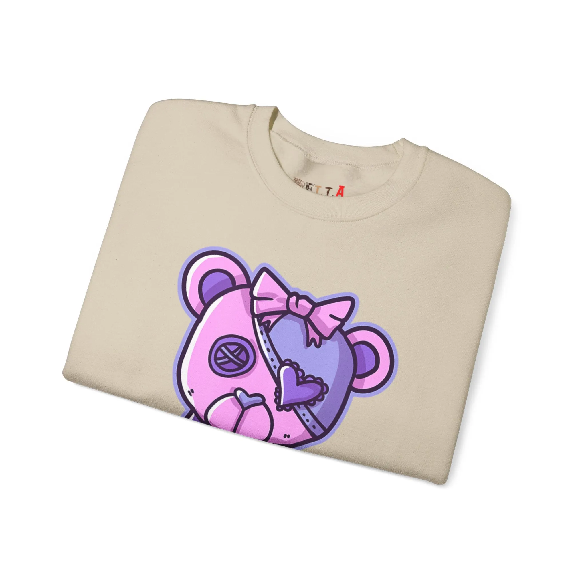 Button Eye Teddy Bear Sweatshirt