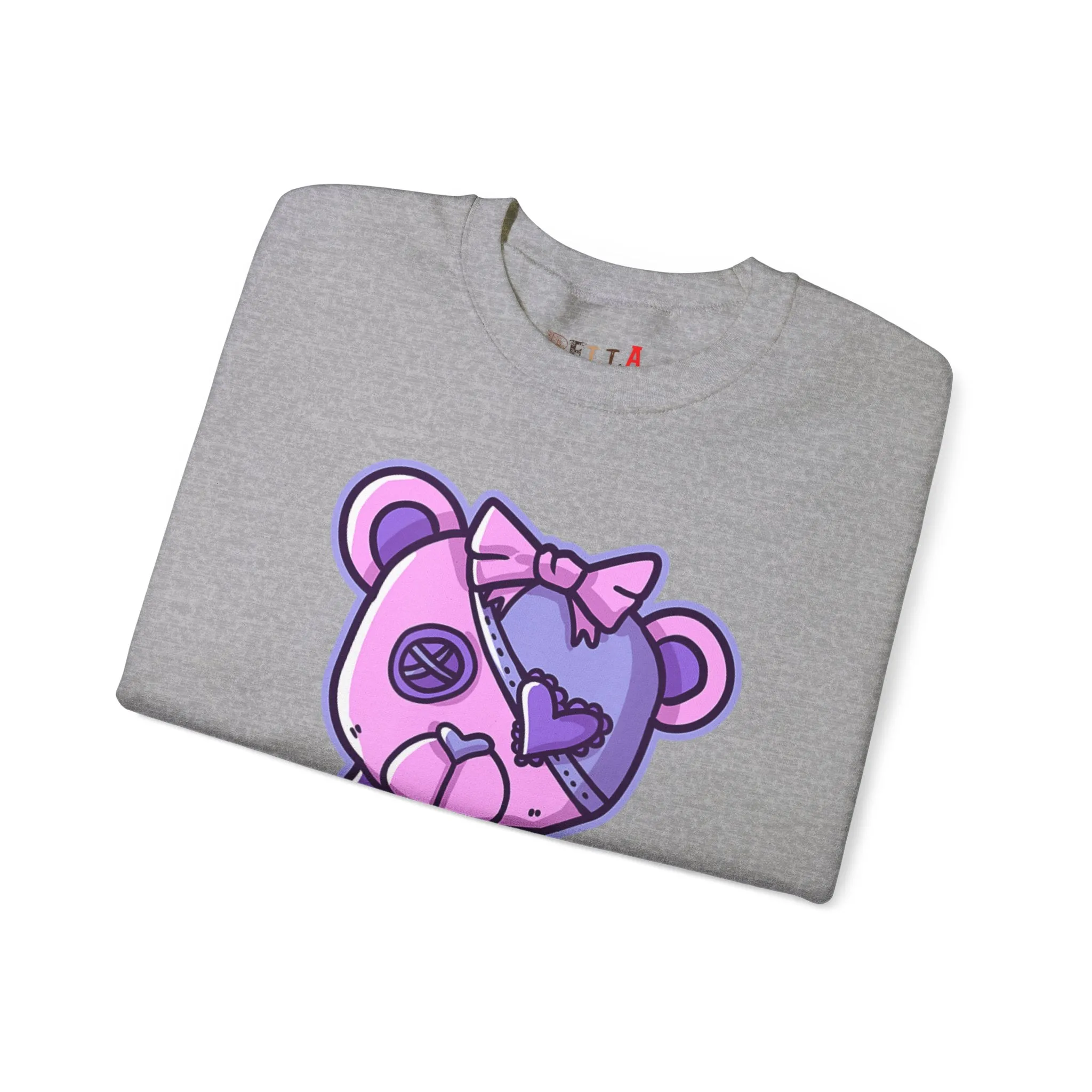 Button Eye Teddy Bear Sweatshirt