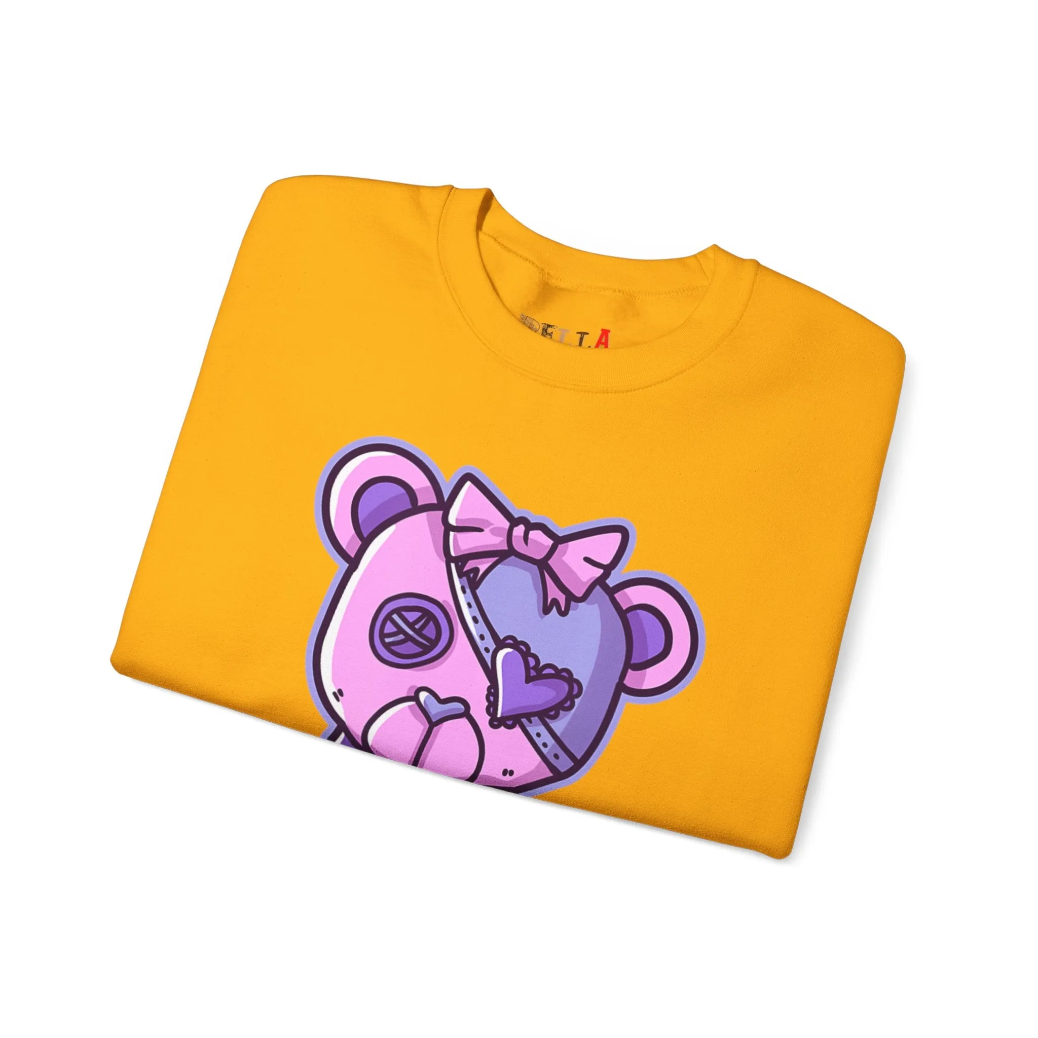 Button Eye Teddy Bear Sweatshirt