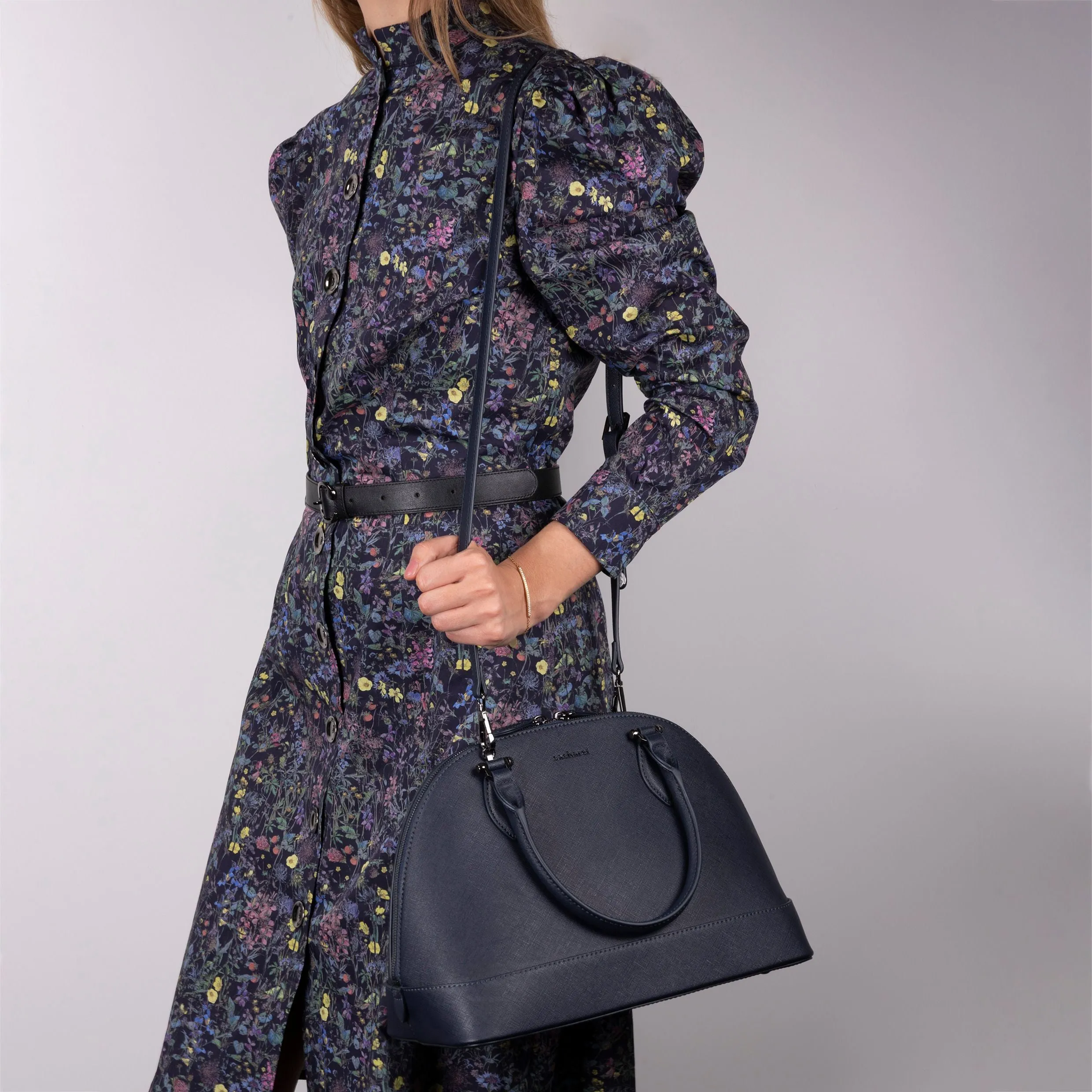 Cacharel CTX034N-Bowling bag large Hortense Navy