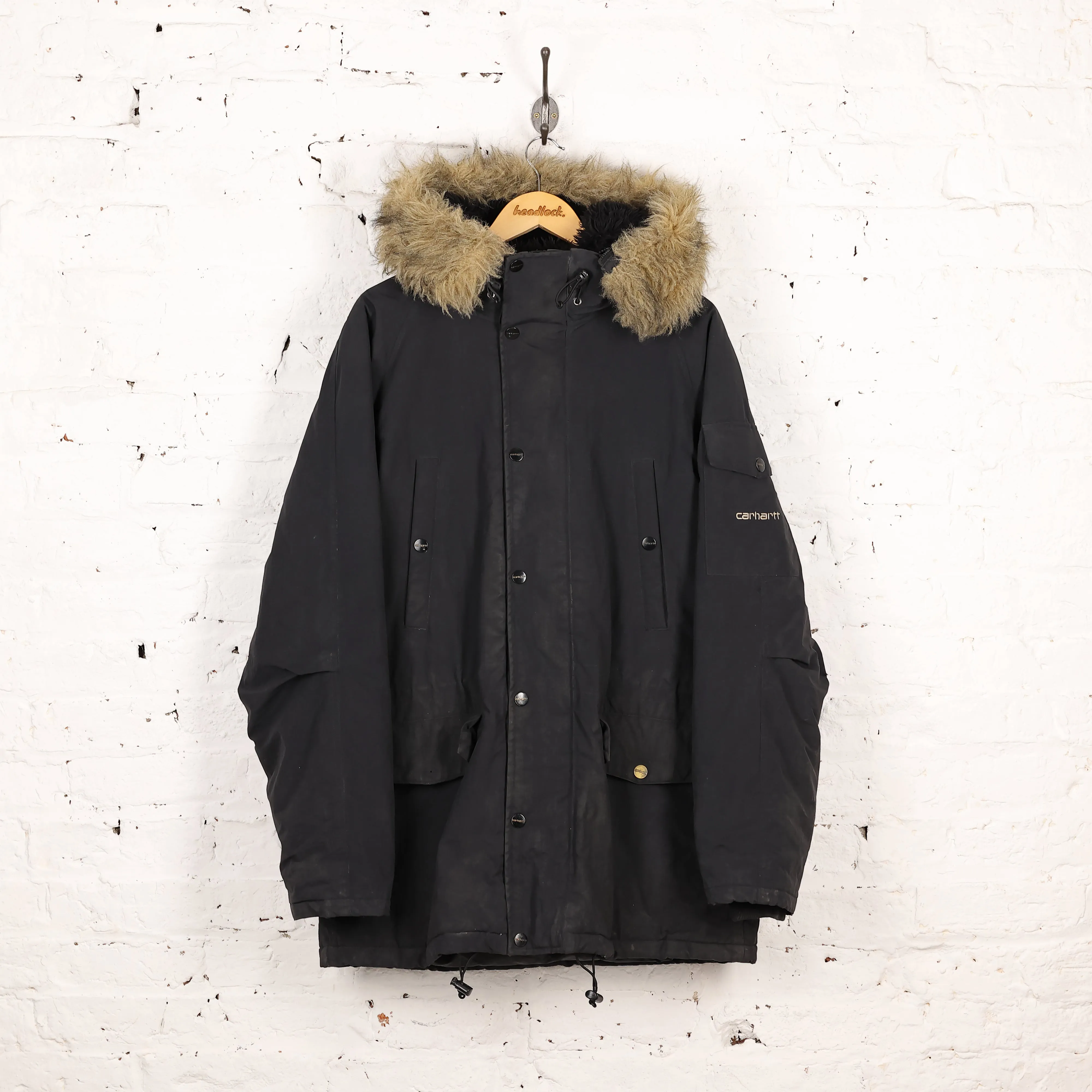 Carhartt Anchorage Parka Jacket Coat - Black - XL