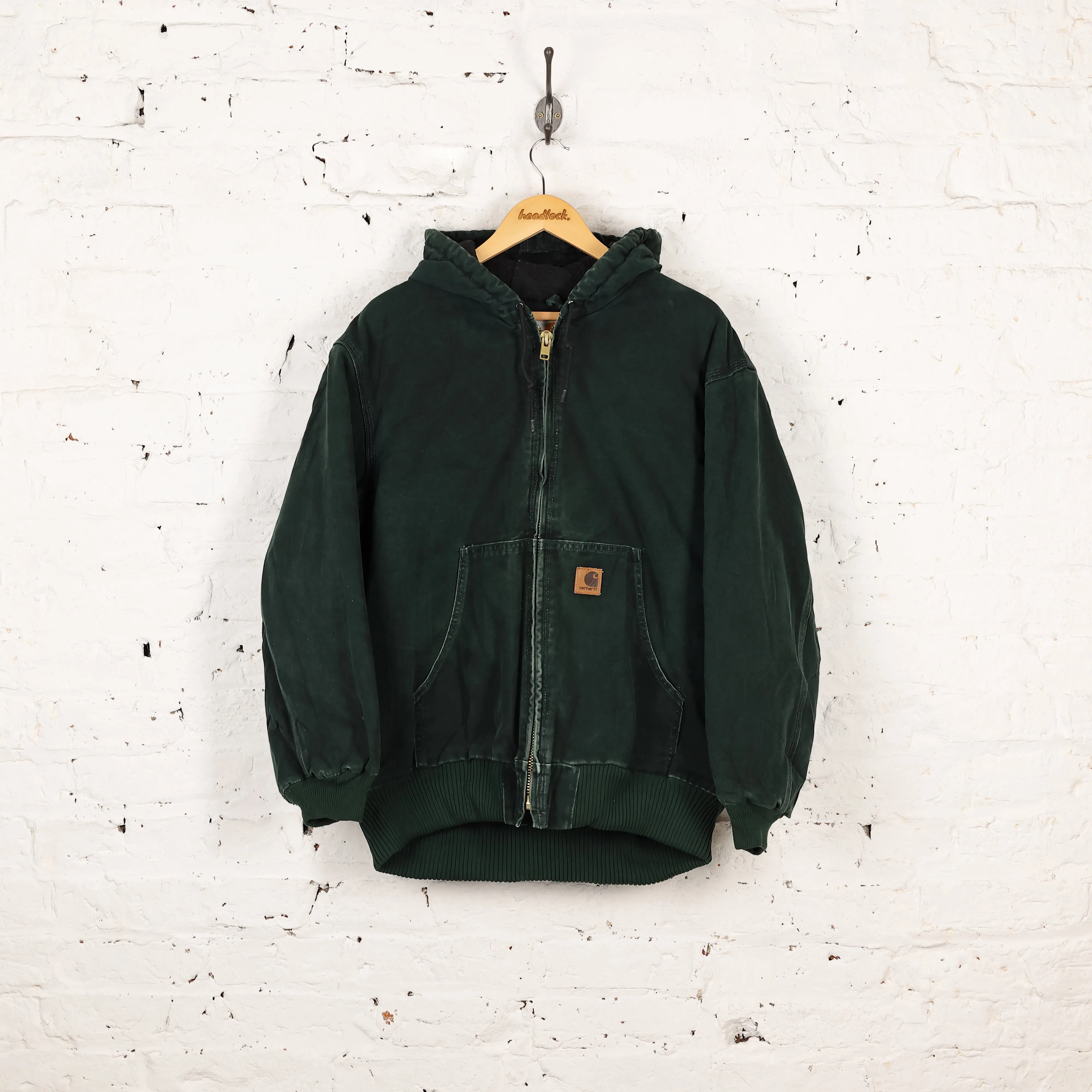 Carhartt Hooded Work Jacket - Green - L