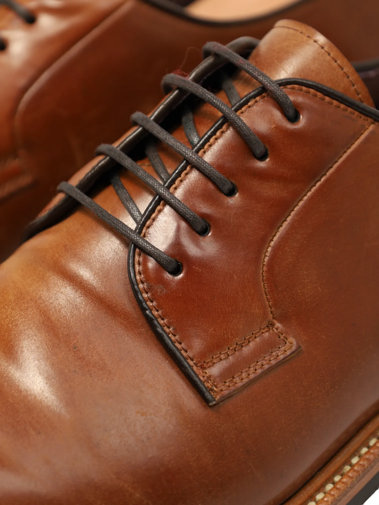 Carmina Brown Storm-Welt Cordovan Derby Lace-ups
