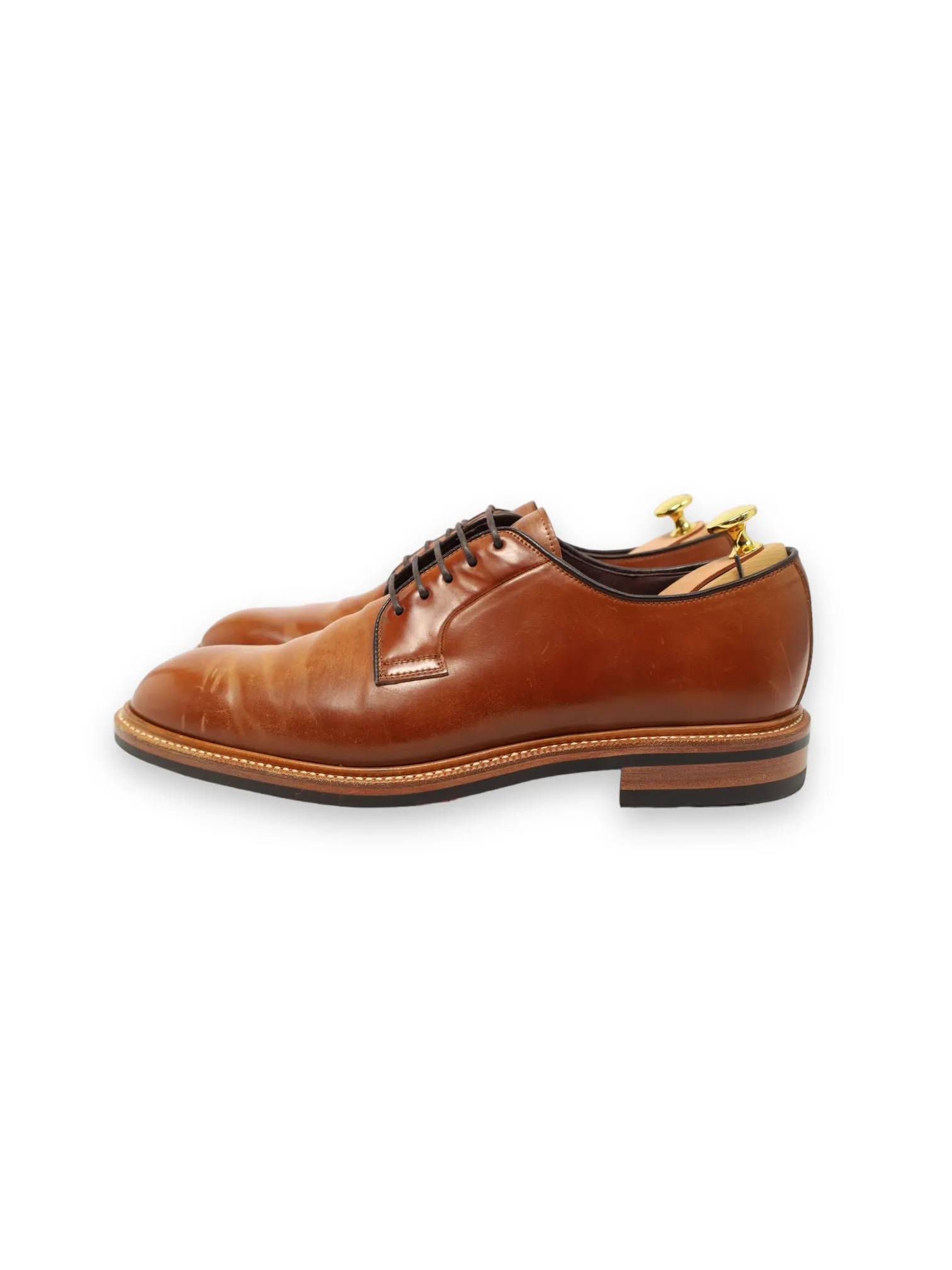 Carmina Brown Storm-Welt Cordovan Derby Lace-ups