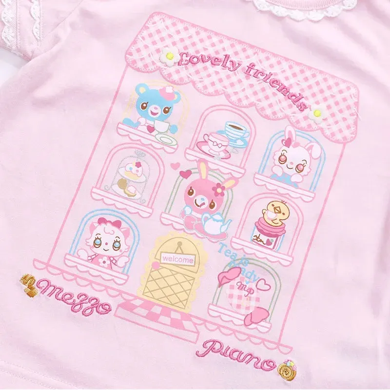 Cartoon Candy House Bunny T-Shirt