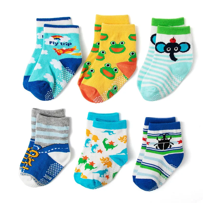 Cartoon Dispensing Non-slip Children's Cotton Socks