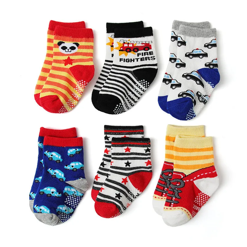 Cartoon Dispensing Non-slip Children's Cotton Socks
