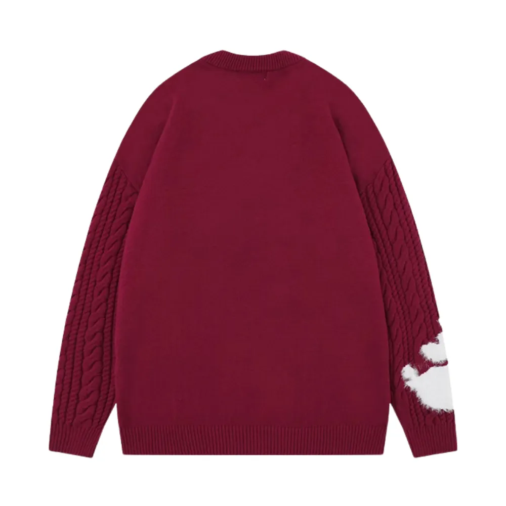 Cartoon Jacquard Dragon Jumper
