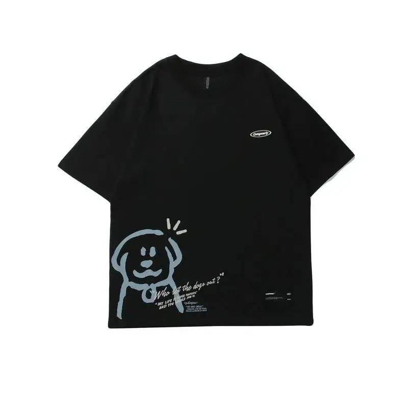 Cartoon Print Short Sleeve T-shirt