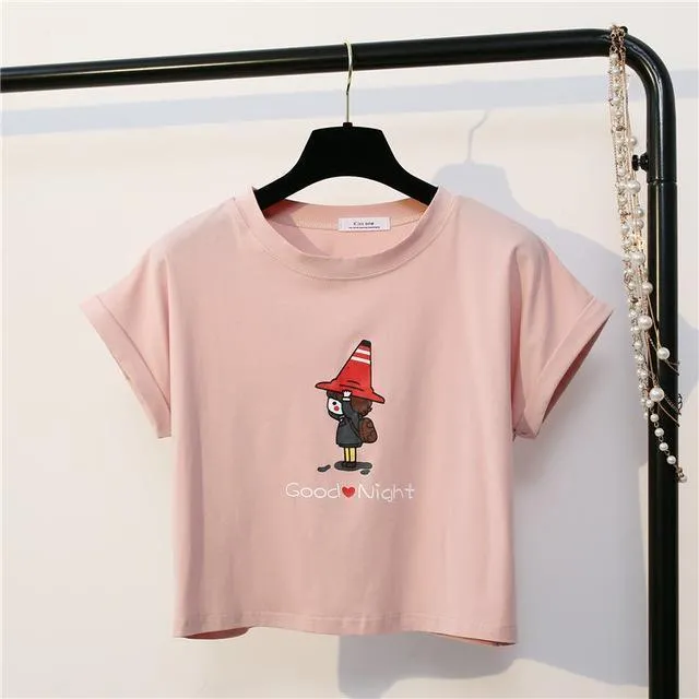 Cartoon Print T-Shirt