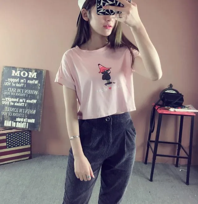 Cartoon Print T-Shirt