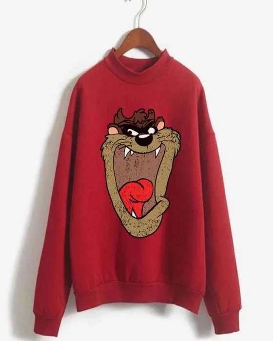 Cartoon Printed Sweat Shirt For womens