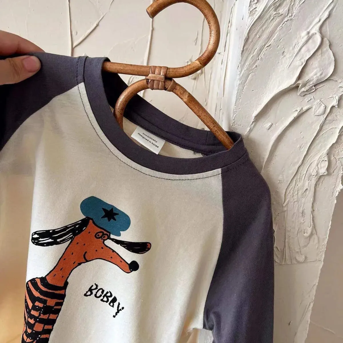 Cartoon Spliced Long Sleeve T-Shirt