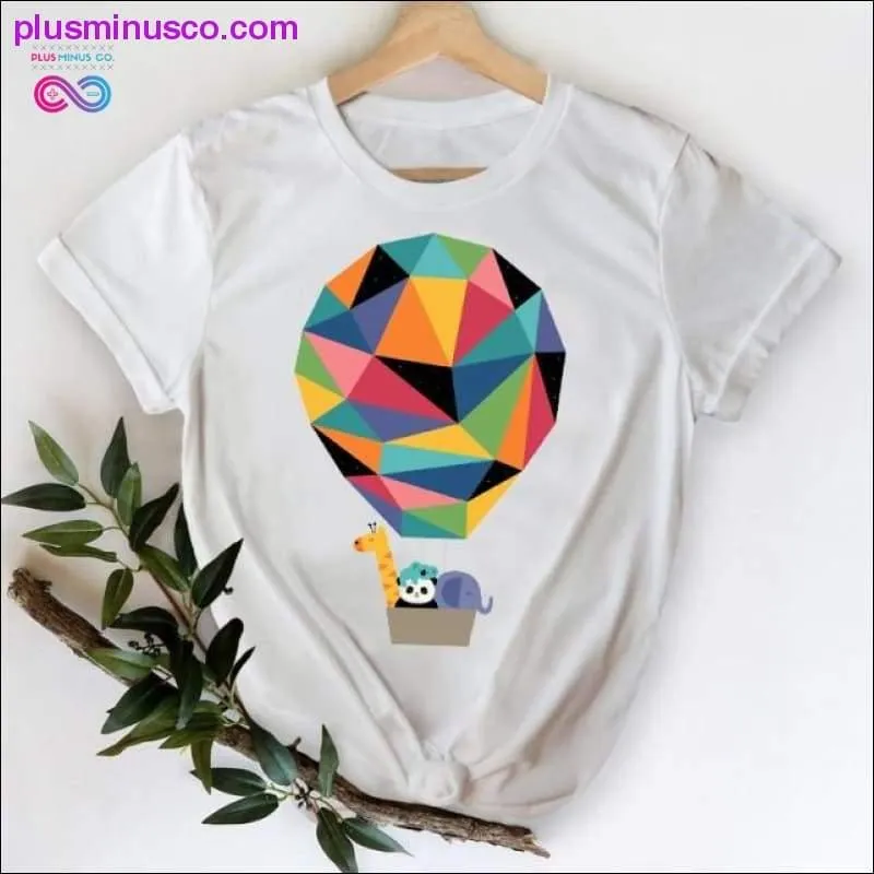 Cat Face Funny Cartoon Girl Printing 90s Spring Summer Top