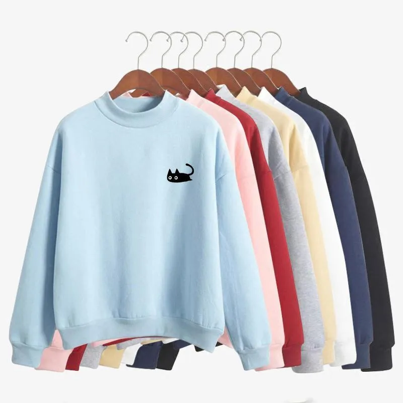 Cat Fleeced Sweatshirt