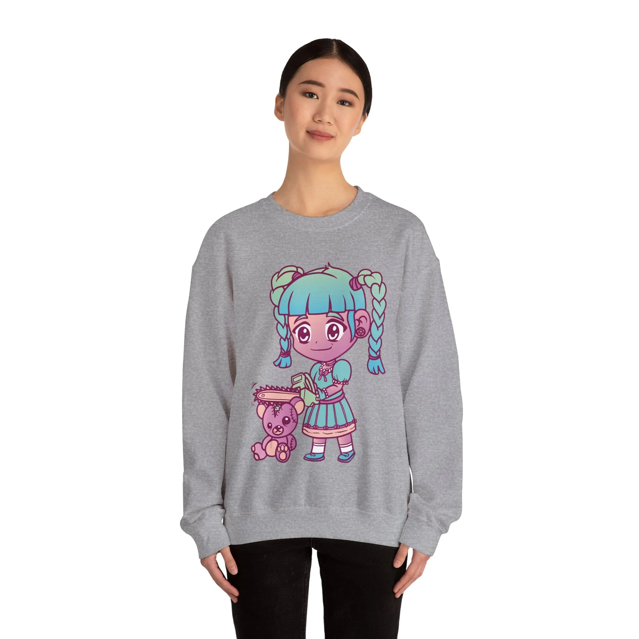 Chainsaw Girl Teddy Bear Sweatshirt
