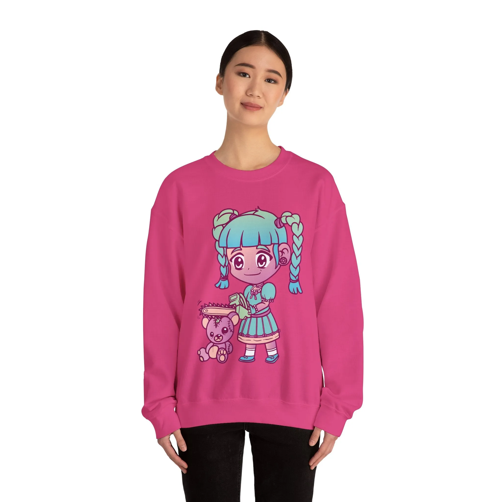 Chainsaw Girl Teddy Bear Sweatshirt