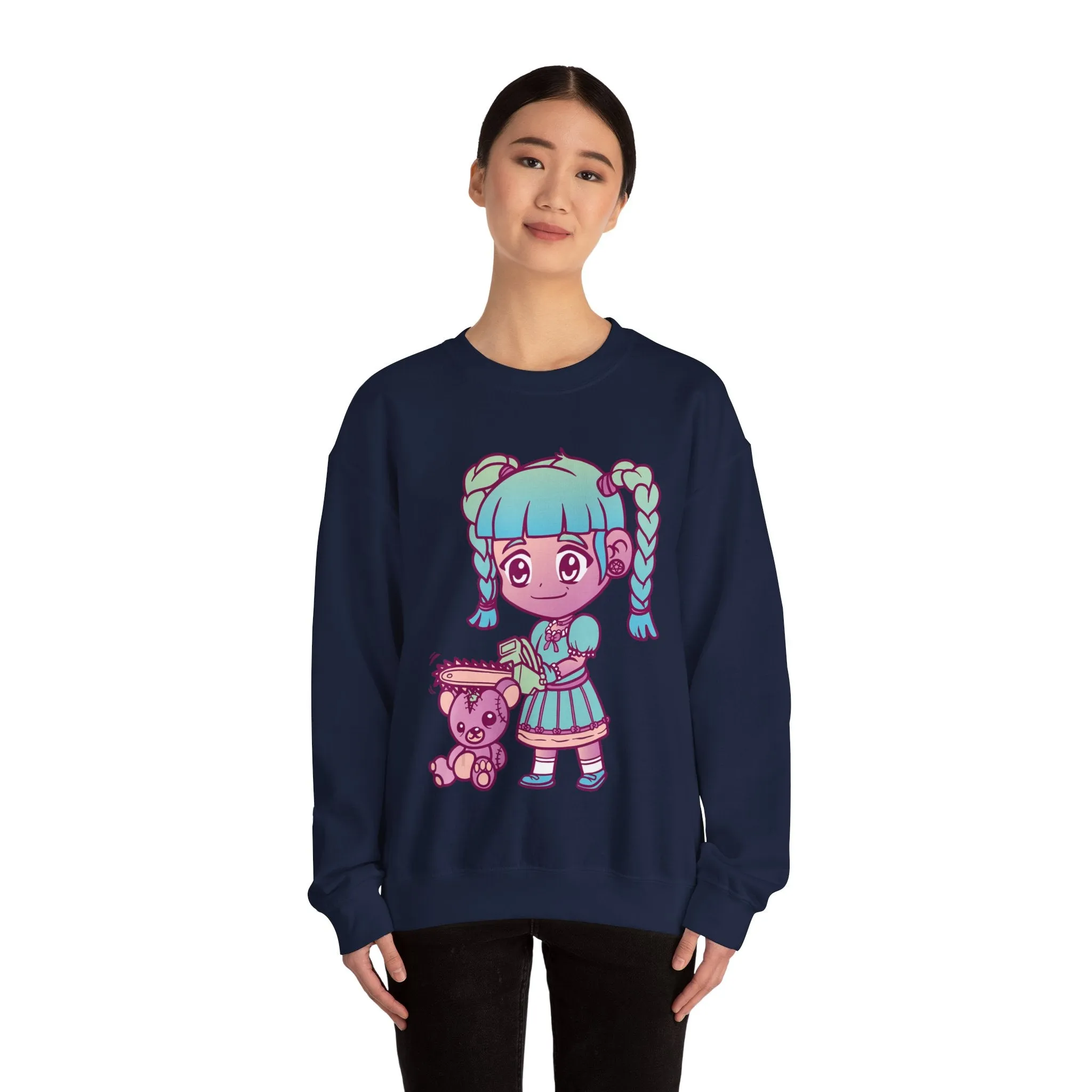 Chainsaw Girl Teddy Bear Sweatshirt