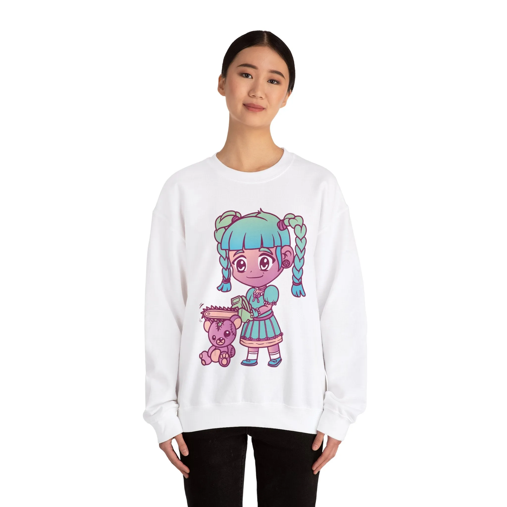 Chainsaw Girl Teddy Bear Sweatshirt