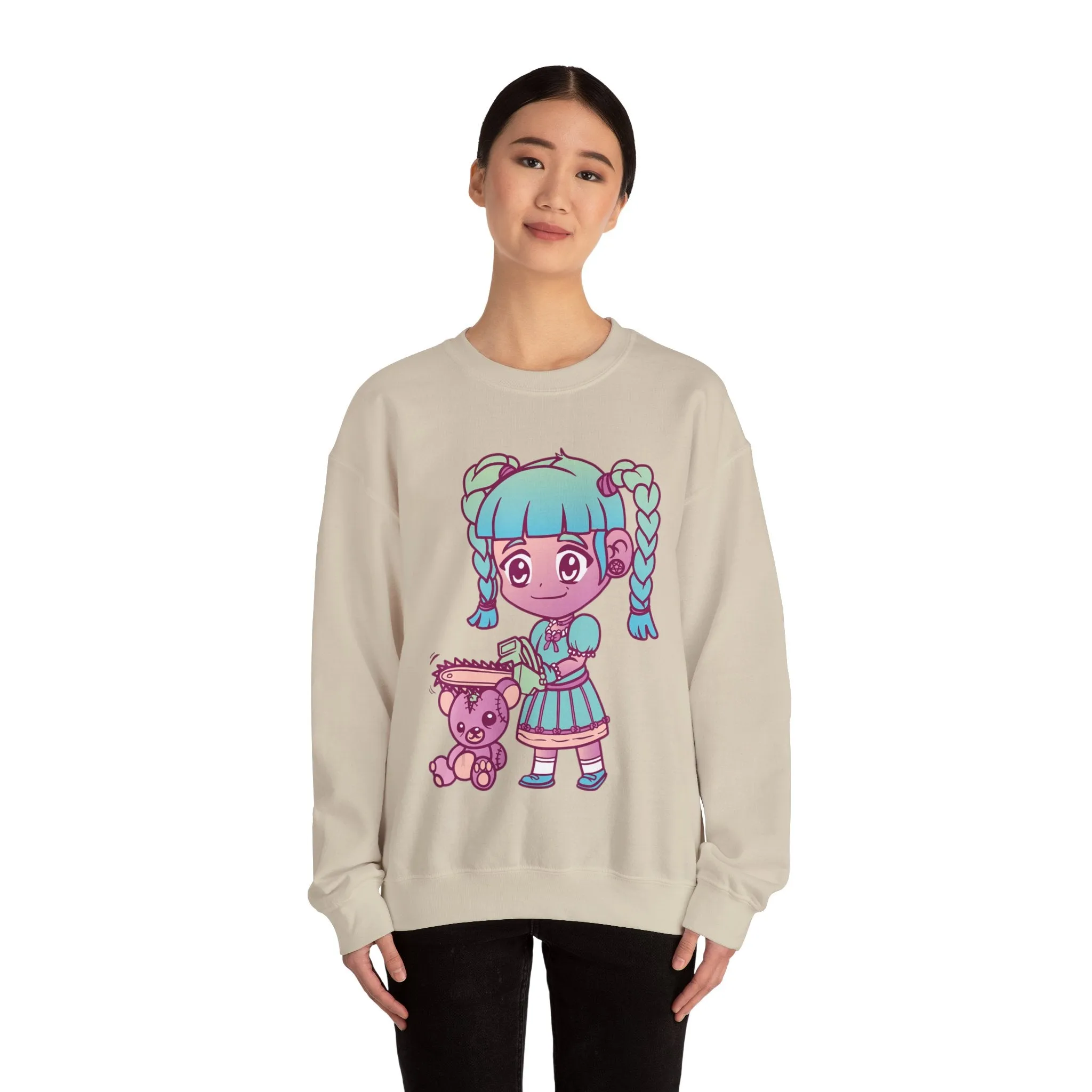Chainsaw Girl Teddy Bear Sweatshirt