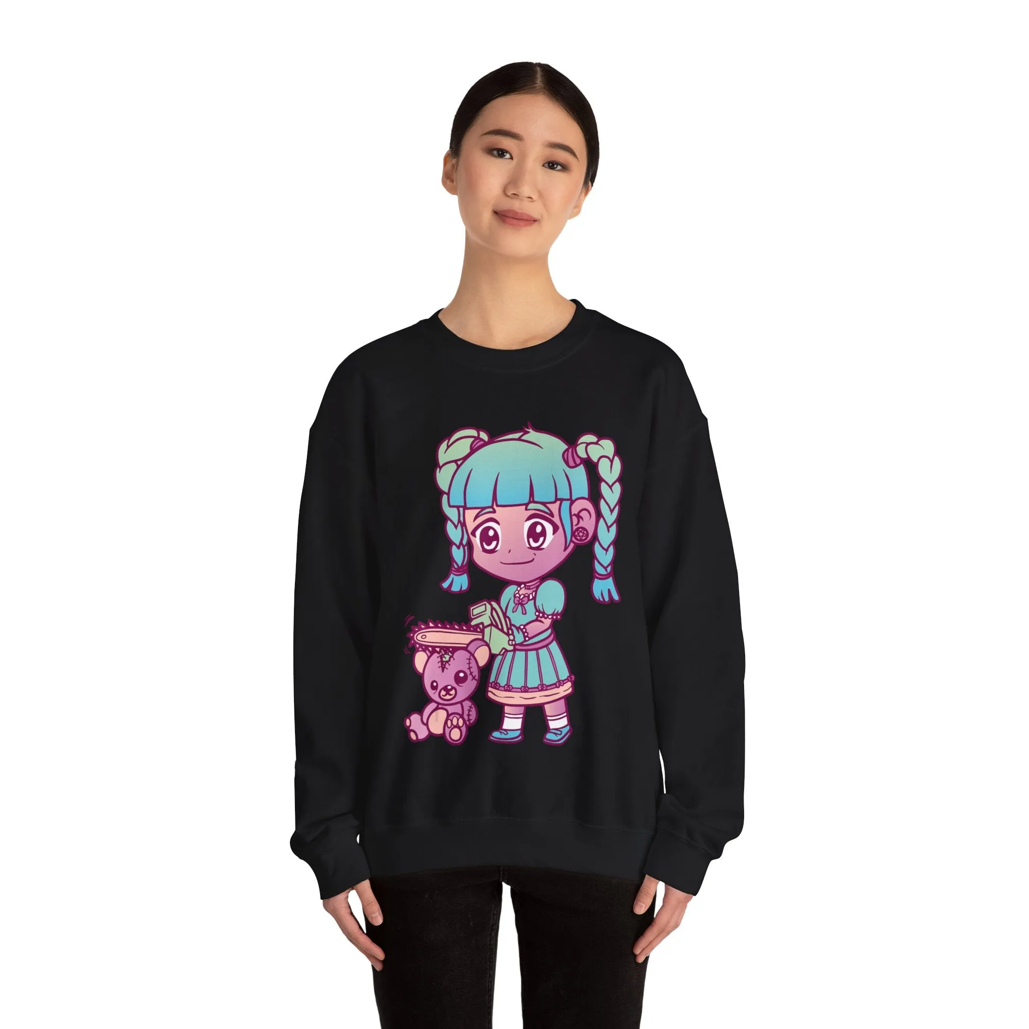 Chainsaw Girl Teddy Bear Sweatshirt