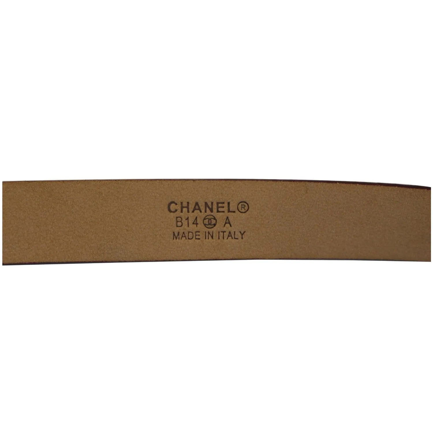 CHANEL Black/Red Leather Women's Belt Size 36 - Last Call