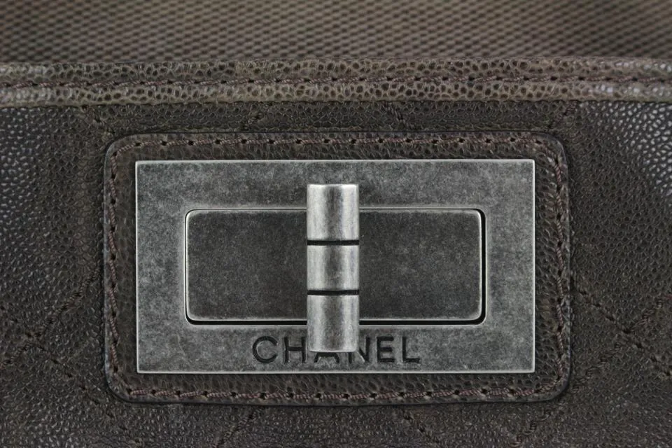 Chanel Brown Caviar Leather Reissue Gym Duffle Bag 118c24