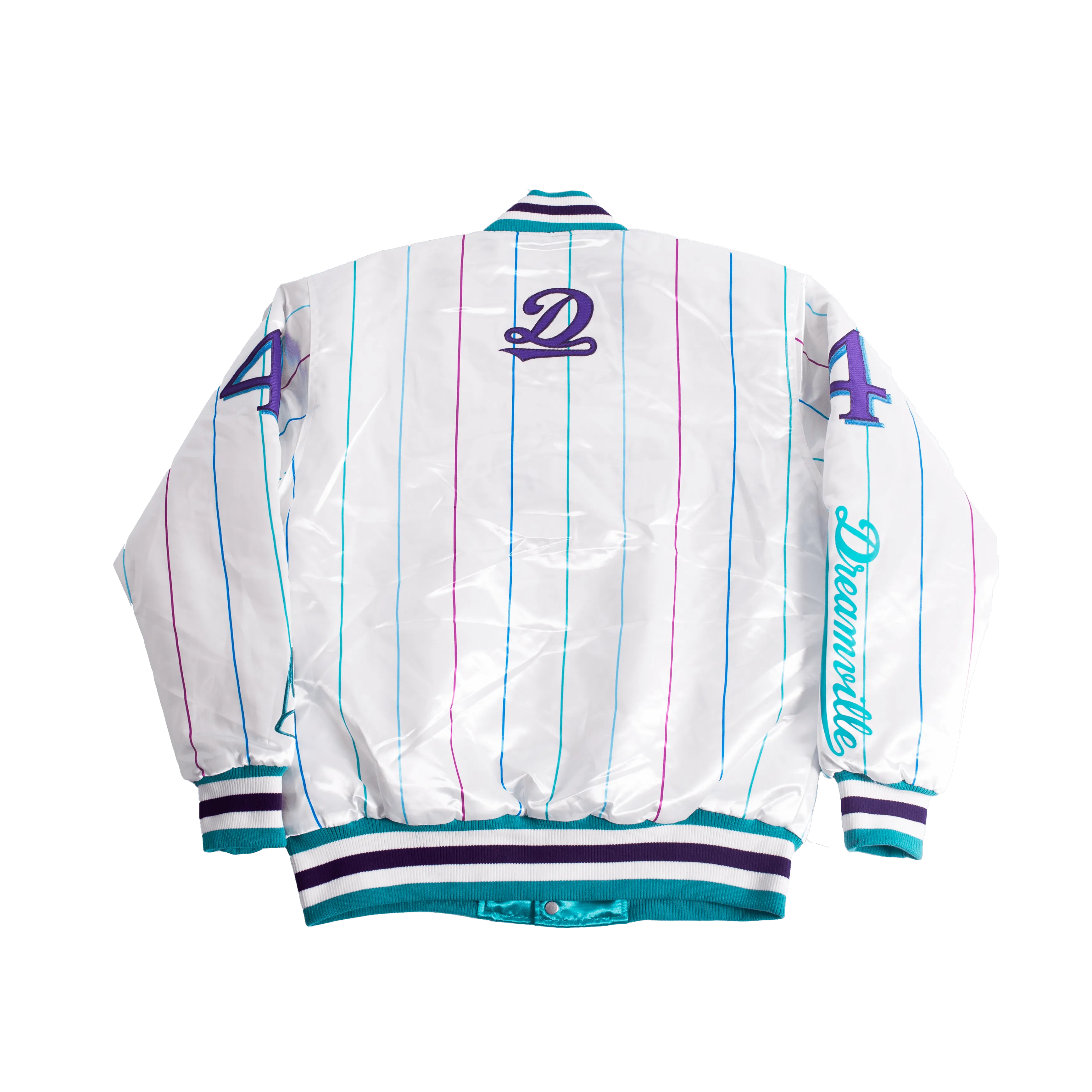 CHARLOTTE DREAMVILLE SATIN JACKET (WHITE)