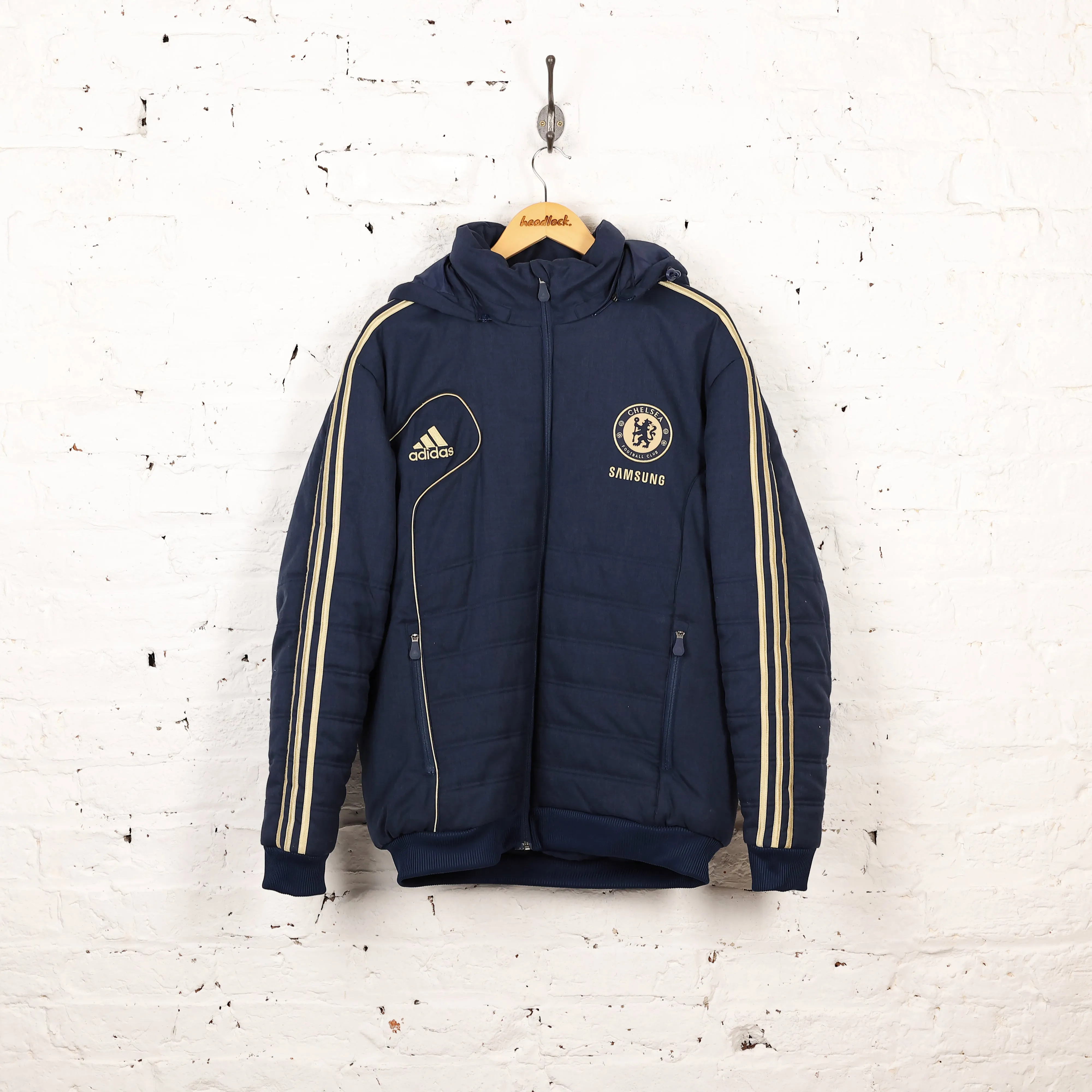 Chelsea 2012 Quilted Parka Coached Jacket Coat - Blue - M