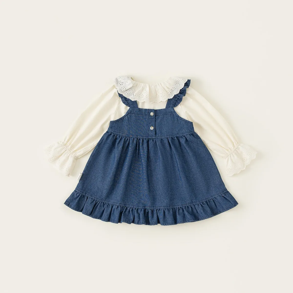 Children's Clothing Spring Long Sleeve Shirt Denim Skirt Suit