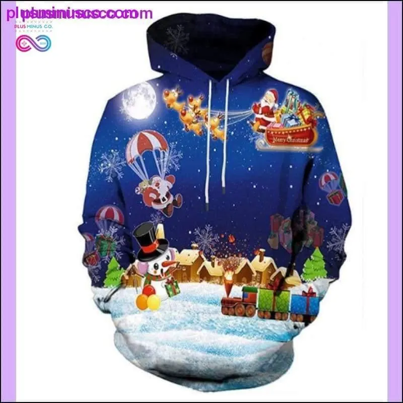 Christmas snowman printing Women Santa Claus Christmas