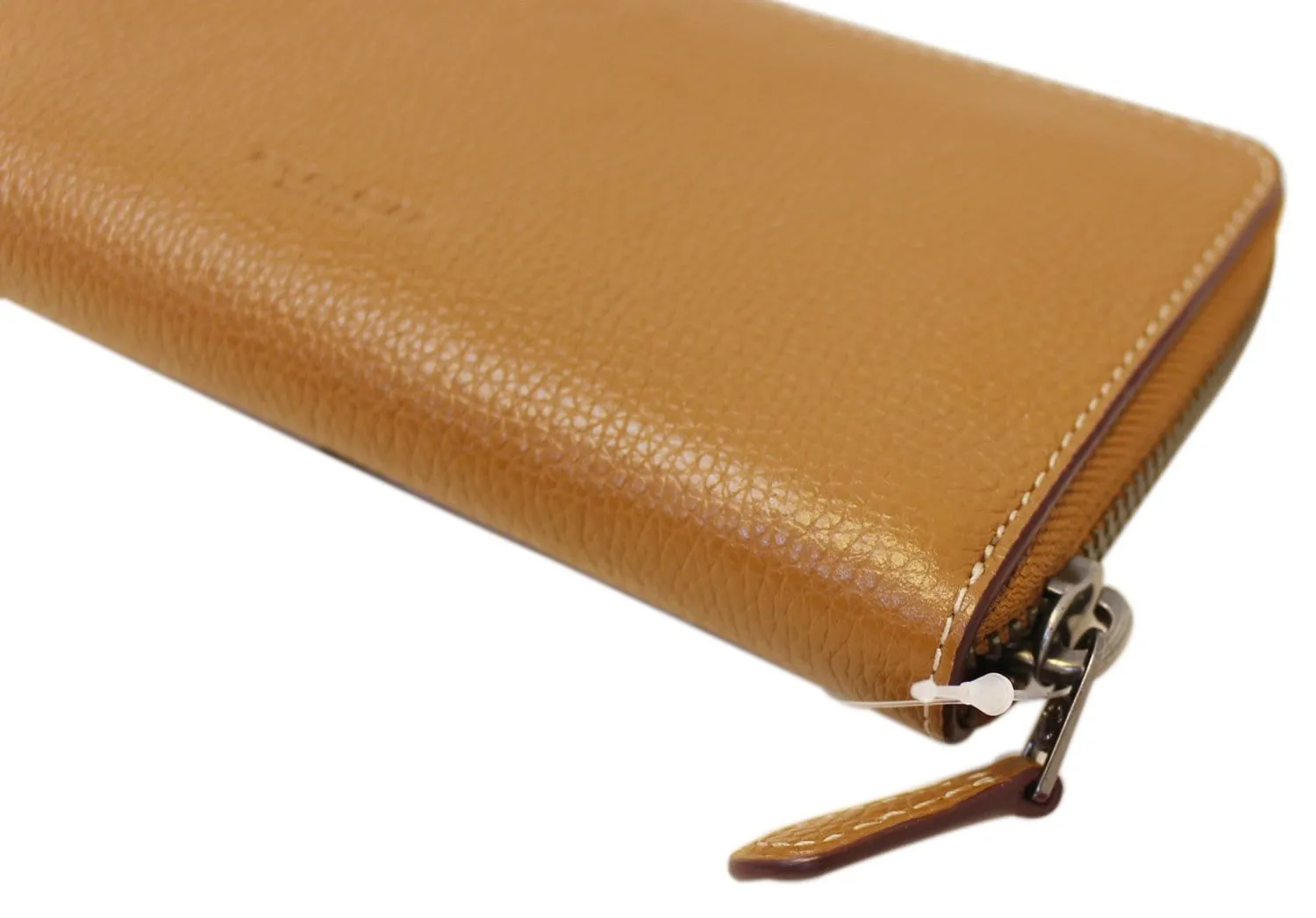 COACH X Keith Haring Heart Saddle Brown Accordion Zippy Wallet