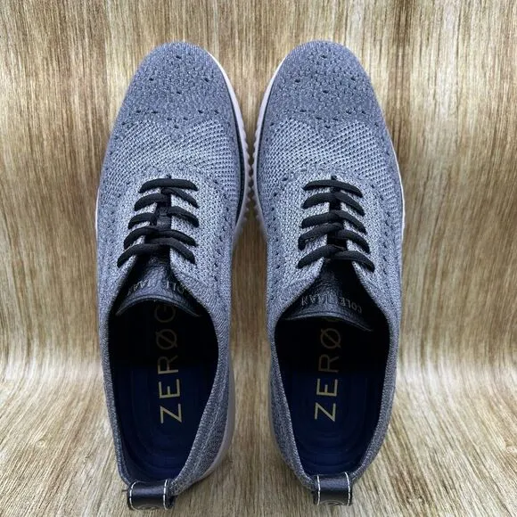 Cole‎ Haan 2.Zerogrand Men's Size 11 Gray Stitchlite Wingtip Oxford Shoes C27565