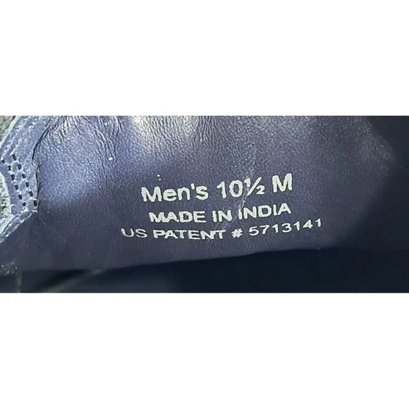 Cole Haan Mens Size 10.5 Black Blue Cap Toe Brogue Derby Dress Shoes C10993