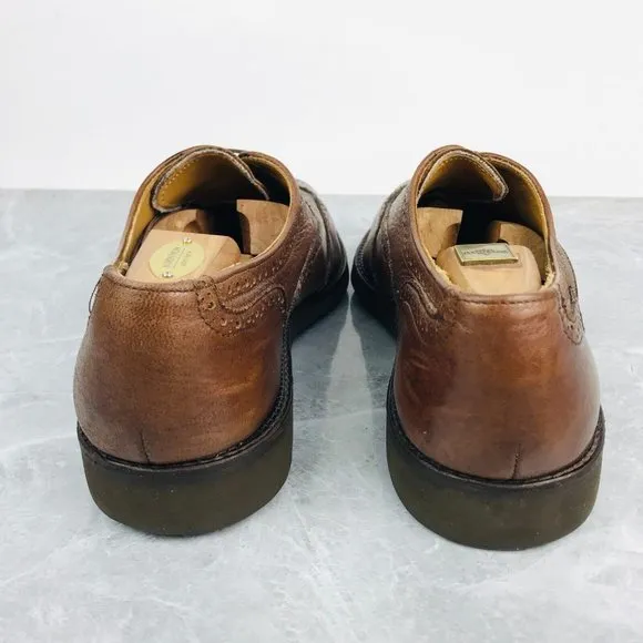 Cole Haan USA made Mens Size 13 Shoes Leather Wingtip Oxford Gumlite vibram Sole