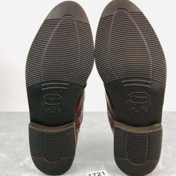 Cole Haan USA made Mens Size 13 Shoes Leather Wingtip Oxford Gumlite vibram Sole