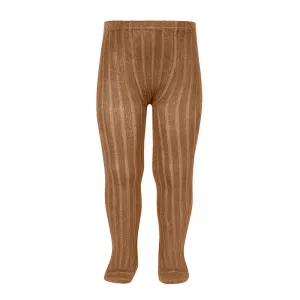 Condor Ribbed Tights - Toffee