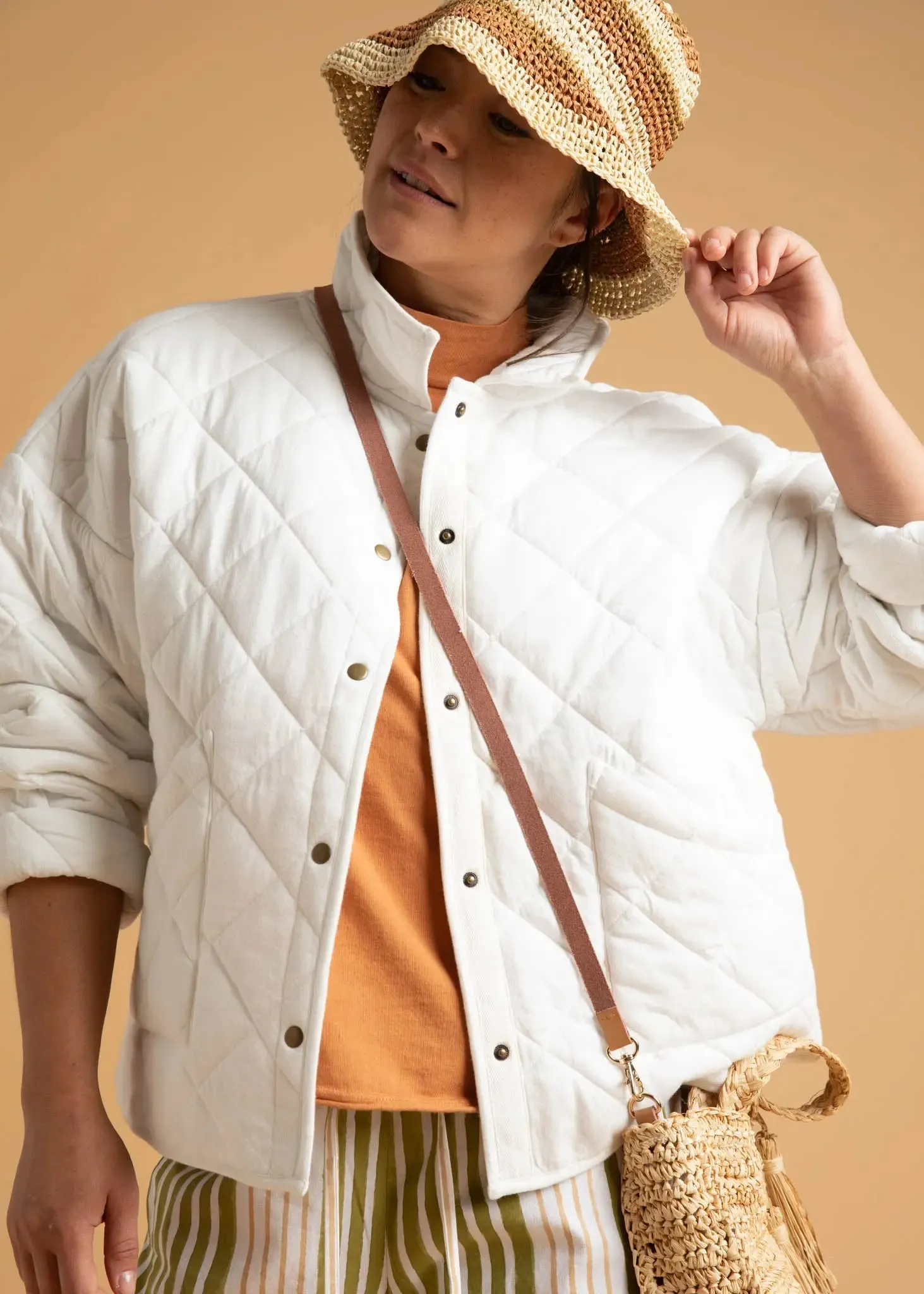 Countryside Quilted Jacket - Natural by And For Good