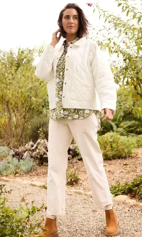 Countryside Quilted Jacket - Natural by And For Good