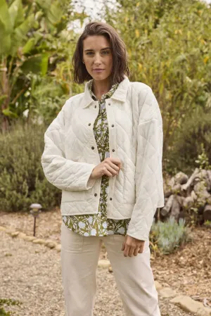 Countryside Quilted Jacket - Natural by And For Good